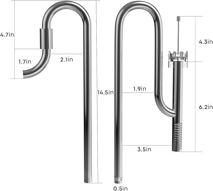 AP SUS304 IN & OUT FLOW SKIM SET 12MM REGULATE